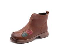 Non Slip Boots for Women Uk Boots Soft and Comfortable Can Adapt To The Cold and Harsh Environment Woman Winter Shoes (Brown, 4)