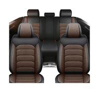 Non-Slip Breathable Car Seat Covers Full Set for M itsubishi Outlander 2016-2023 2024 2025 5 Seats,Universal Fit for Sedan SUV Truck,Waterproof PU Leather Seat Protectors,Airbag Compatible,Brown