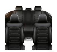 Non-Slip Breathable Car Seat Covers Full Set for M itsubishi Outlander PHEV 5 Seats,Universal Fit for Sedan SUV Truck,Waterproof PU Leather Seat Protectors,Airbag Compatible Easy to Clean,Black