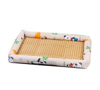 Non-Slip Breathable Sleeping Bed Pad Pet Rattan Cooling Mat Summer Cat Dog Bed Durable Lounger Cats Puppy Mattress Cool Nest Kennel MiPanda