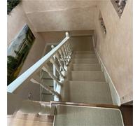 Non Slip Bullnose Stair Carpet Treads 4 Pack (55cm x 22cm) Stair Mats for Safe Stair Step Covers Ideal for Home & Office Use Easy to Install