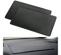 Non Slip Car Dashboard Mat 27 x 15cm Anti Slip Car Dash Mat PU Self-Adhesive Washable Dashboard Grip Mats Interior Accessories for Cars for Cell Phone Sunglasses Keys, Black