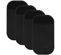 Non Slip Car Dashboard Mat, 4 Pieces Dashboard Mat Self Adhesive Anti Slip Ma t for Car Dash board for Cell Phone Keys Glass Mirrors Metal Gps Coins (14 * 8 cm)