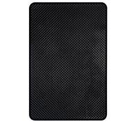 Non Slip Car Dashboard Mat PU Magic Car Pad,Multifunctional Fixate Anti Slip Grip Mat for Cell Phone Sunglasses Keys,Heat Resistant,Leave no Residue,Mesh Texture 27 x 15cm (Black)