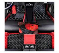 Non Slip Car Floor Mat Customized Artificial Leather Car Floor Mat For Jeep For Grand For Cherokee For WK2 2012 2013 2014 Interior Accessory Footwell Mats(Black Red 4pcs)