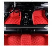 Non Slip Car Floor Mat Leather Car Floor Mats For Skoda For Octavia For Mk3 5E 2017-2019 Estate Version Anti-dirty Pad Foot Cover Carpet Accessories Car Mat Set(Red)