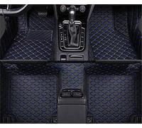 Non Slip Car Floor Mat Left Hand Drive For Toyota For Corolla Cross 2022 Car Floor Mats Custom Auto Foot Pads Automobile Carpet Cover Anti-Slip Backing(Black-Blue)