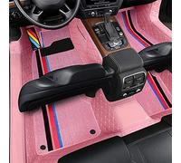 Non-Slip Car Mats Custom Fit Car Floor Mat ECO 5-seats Car For BMW For E60 2004 2005 2006 2007 2008 2009 2010 Left Hand Drive Auto Interior Decoratio Custom car Floor mats(Pink 1)