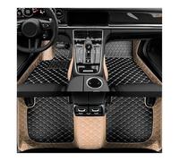 Non Slip Carpet For Hyundai For Genesis BH 2008 2009 2010 2011 2012 2013 Luxury Leather Floor Liners Full Coverage Car Carpet Cover Mats Vehicle Mats(Style 2 Beige Black)
