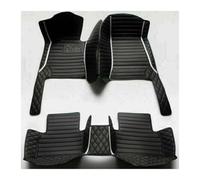 Non Slip Carpet For Hyundai For Genesis BH 2008 2009 2010 2011 2012 2013 Luxury Leather Floor Liners Full Coverage Car Carpet Cover Mats Vehicle Mats(Style 4 Black Red)
