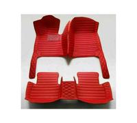 Non Slip Carpet For Land For Rover For Evoque 2012 2013 2014 2015 2door Waterproof Luxury Leather Floor Liners Coverage Auto Carpet Cover Car Mats Vehicle Mats(Style 4 Red)