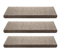 Non-Slip Carpet Stair Treads - Self-Adhesive, Skid Resistant & Washable Step Covers for Indoor Stairs - Pet & Child Friendly, Easy Installation