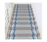Non-Slip Carpet Stair Treads - Self-Adhesive Step Mats for Home Safety and Decoration, Ideal for Elderly and Pets, Anti-Collision Design
