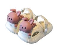 Non-slip children's shoes, comfortable, casual outdoor sandals for children, adjustable for easy fit, ideal for everyday use, beach trips and relaxing, sandals, size 24 boys, khaki, 32 EU X-Schmal