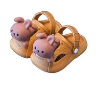 Non-slip children's shoes, comfortable, casual outdoor sandals for children, adjustable for easy fit, ideal for everyday use, beach trips and relaxing, sandals, size 24 boys, coffee, 33.5 EU X-Schmal