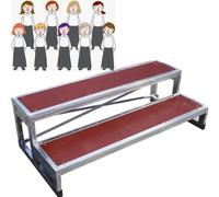 Non-Slip Choral Stage Platform for Choirs, Schools & Churches - Singing Staise for Group Photos, Lectures & Awards - Secure Podium Step Up