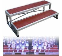 Non-Slip Choral Stair Treads - 1/2/3 Level Choir Risers Step Choir Stage Platform for Schools & Churches Perfect for Group Shots and Performances
