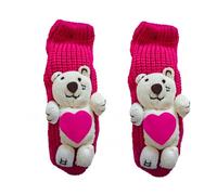 Non-Slip Christmas Socks for Adults, Warm Thermal Knit Winter Socks with Anti-Skid Soles for Indoor Use & Holiday Events, Cozy Festive