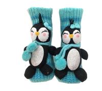 Non-Slip Christmas Socks for Adults, Warm Thermal Knit Winter Socks with Anti-Skid Soles for Indoor Use & Holiday Events, Cozy Festive