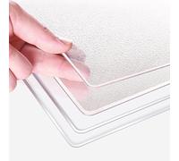 Non-Slip Clear Table Protector 2mm, Transparent Waterproof Desk Pad Mat, Plastic Bedside Table Cover, Frosted Clear Table Pad for Kitchen Desktop Writing Desk and Dresser (30cm x 40cm)