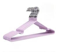 Non Slip Clothes Hangers Space Saving,Metal Hangers 10 Pack, Heavy Duty Rubber Coated Wire Hanger for Coat, Shirt, Dress, Heavy Duty Adult Hanger(purple)