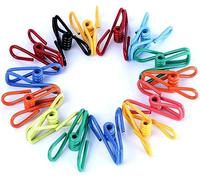 Non Slip Clothes Pegs,Laundry Pegs, 20 Pack Clothes Pins Assorted Chip Bag Clips Utility Colorful Sealer Compatible With Sealing Food Paper Holder Clothesline Clip