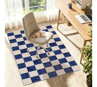 Non-Slip Computer Gaming Rolling Desk Chair Mat 100x130cm | Large Rolling Office Chair Mat for Carpeted Hardwood Floor Protector, Multi-Purpose Protection Carpet for Home Wooden Floors