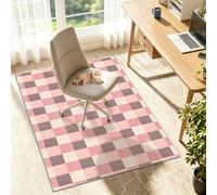 Non-Slip Computer Gaming Rolling Desk Chair Mat 160x190cm | Large Rolling Office Chair Mat for Carpeted Hardwood Floor Protector, Multi-Purpose Protection Carpet for Home Wooden Floors