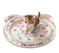 Non-Slip Cooling Splash Pet Mat, Water Sensor Play Mat for Pets, Thickened Inflatable Water Bed, Comfort Inflatable Cat Sensory Water Mat, Interactive Sensory water Play Mat for Cat Dogs ，B：150cm