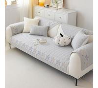 Non Slip Cotton Sofa Covers for 3 4 5 Cushions Washable Furniture Protector for Pets Sectional Couch Slipcovers and Stylish Fabric Sofa Slipcovers