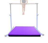 Non Slip Crash Mat For Gymnastics Bars Training Horizantel Bar Landing Crashing [120cm x 120cm x 8cm, Purple]