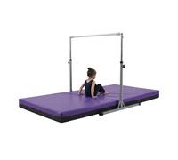 Non Slip Crash Mat For Gymnastics Bars Training Horizantel Bar Landing Crashing [135cm x 100cm x 8cm, Purple]