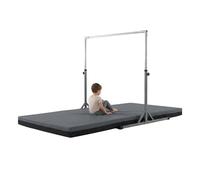 Non Slip Crash Mat For Gymnastics Bars Training Horizantel Bar Landing Crashing [135cm x 100cm x 8cm, Grey]