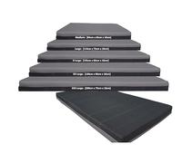Non Slip Crash Mat, Landing, Tumbling, Safety Gymnastics Exercise Mat Pad Soft polyester fabric, Grey, XXL