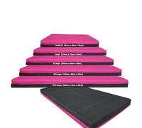 Non-Slip Crash Mat, Safety Exercise Gym Mat Pad, Critical Fall Height Tested to 3 Metres BS:EN1177 [Pink, XXX-Large]