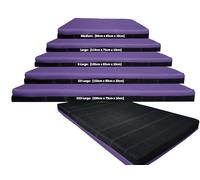 Non-Slip Crash Mat, Safety Exercise Gym Mat Pad, Critical Fall Height Tested to 3 Metres BS:EN1177 [Purple, XXX-Large]