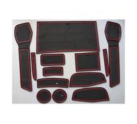 Non-Slip Cup Mat For Nissan For Qashqai J11 2014-2019 13pcs/lot Car Accessories Non-slip Interior Door Gate Pad Cup Mat(Rosso)