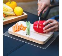Non-Slip Cutting Board Mat, Clear Anti-Slip Cutting Board Mat for Home Cooks and Chefs, Safety Grip Mat Under Kitchen Cutting Boards, Dishwasher Safe Great as Drawer Liners (25.4 x 38 cm, 1 Pack)
