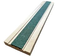Non Slip Decking Strips - Anti Slip GRP Tread for Garden, Ramp, Stair & Patio - Anti Skid Safety Strips for Wood & Composite Decking for Outdoor Steps - Green 600mm x 50mm - Slips Away