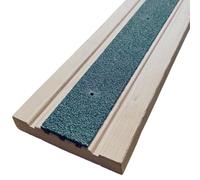 Non Slip Decking Strips - Anti Slip GRP Tread for Garden, Ramp, Stair & Patio - Anti Skid Safety Strips for Wood & Composite Decking for Outdoor Steps - Green 1000mm x 50mm - Slips Away