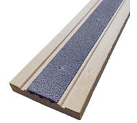 Non Slip Decking Strips - Anti Slip GRP Tread for Garden, Ramp, Stair & Patio - Anti Skid Safety Strips for Wood & Composite Decking for Outdoor Steps - Grey 500mm x 50mm - Slips Away