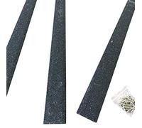 Non Slip Decking Strips - Pack of 10, 50mm x 600mm Anti Slip Floor Decking Edging Super Grip Stop Slipping GRP Composites (Black)