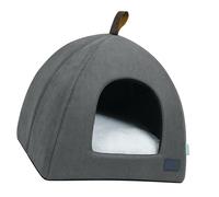 Non-Slip Design, Foldable Pet Tent Bed for Small Cats, Dogs, Puppies, Kittens, Choice with Washable Mat, Portable Cat House for Travel (L)
