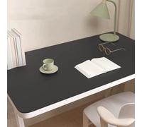 Non-Slip Desk Pad, Large Waterproof Leather Desk Mat for Write Work Typing, Easy Clean Home Office Table Protector, Extended Laptop Keyboard Mouse Mat (Black,100x50cm)
