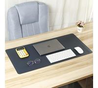 Non-Slip Desk Pads Desktop Mats, Waterproof Leather Desk Blotter Desk Protectors Table Writing Mats Laptop Pads Mouse Pads for Writing/Playing/Reading (80 * 40cm,Navy)