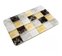 Non Slip Diatomaceous Earth Bath Mat Quick Dry Bathroom Rug Water Absorbent Textured Base 40x60cm(D)