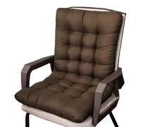 Non-Slip Dining Chair Cushions - Soft, Comfortable Seat Pads with Adjustable Ties, Brown, 45x85cm - Ideal for Home, Office, and Restaurant Seating
