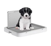 Non Slip Dog Potty Tray - Anti Splash Mesh Training Pad Dog Toilet Unit System, Pet Potty Tray For Home Dorm Apartment Indoor Use Application | Bedroom Living Room Indoor Pet Bathroom Solution Install