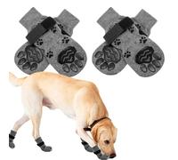 Non-Slip Dog Socks - 2 Pairs Paw Socks, Non-Slip Warm Protective Socks for Dogs, Soft Comfortable Dog Shoes, Cold and Outdoor, Scratch Protection, Paw Protection Socks, Small, Medium, Pet