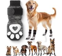 Non Slip Dog Socks for Hardwood Floors - Anti Slip Tiger Toes for Senior Dogs, Grippy Socks to Prevent Licking, Traction and Paw Protection - Medium